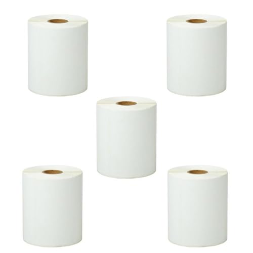 Direkte thermische Versandetiketten, die mit Desktop -Label -Druckern kompatibel ist, 03.01.10.20 Rollen 4 x 3 Zoll Kompatibel mit verschiedene Modelle, einschließlich LP2844 GK420D ZP450(5 Rolls) von ZHAOXCAIN