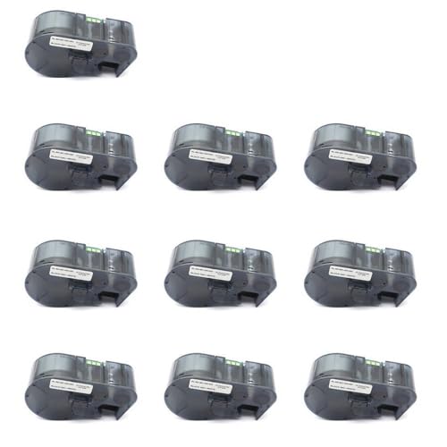 MC-1000-595 25,4 mmx7,6 m Selbstklebbares Etikett schwarz auf weißem kompatibel mit Brady BMP-41 BMP-51 BMP-53 PC-verknüpfter Drucker(10pcs MC-1000-595) von ZHAOXCAIN