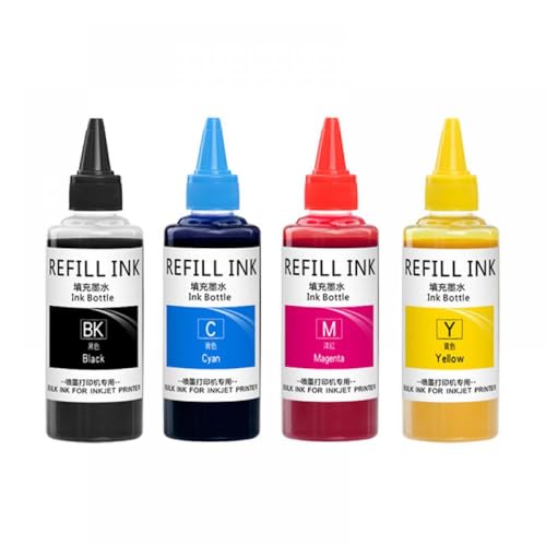 ZHAOXCAIN 100 ml Pigmenttinte kompatibel mit SURECOLOR T3100 SC-T3100 SC-T3100N T5100 SC-T5100 SC-T5100N Kompatibel mit Drucker der T40D-Serie(1SET - 4 Color) von ZHAOXCAIN