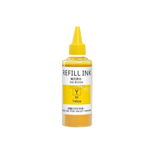 ZHAOXCAIN 100 ml Pigmenttinte kompatibel mit SURECOLOR T3100 SC-T3100 SC-T3100N T5100 SC-T5100 SC-T5100N Kompatibel mit Drucker der T40D-Serie(Yellow -T40D4) von ZHAOXCAIN