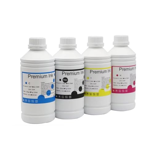 ZHAOXCAIN 1000 ml Flaschenpigmenttinte Nachfüllung Kompatibel mit kompatible Bildprograf TC-20 TC-20m Drucker PFI-050 Nachfüllinte(1000ML-1Set (4Color)) von ZHAOXCAIN
