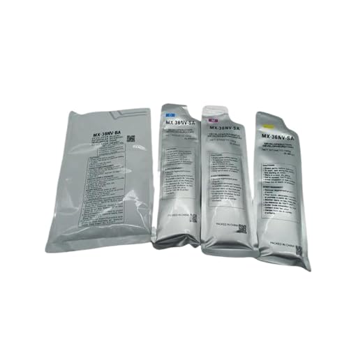 ZHAOXCAIN 4PCS MX36 Entwicklerpulver kompatibel mit MX2618 MX3118 MX3618 MX2318 MX36NV SA Color Copier Maschinen von ZHAOXCAIN
