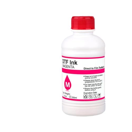 ZHAOXCAIN Kompatible 250 ml DTF-Tinte auf Weißwasserbasis Kompatibel mit ausgewählte Drucker(250ML - M) von ZHAOXCAIN
