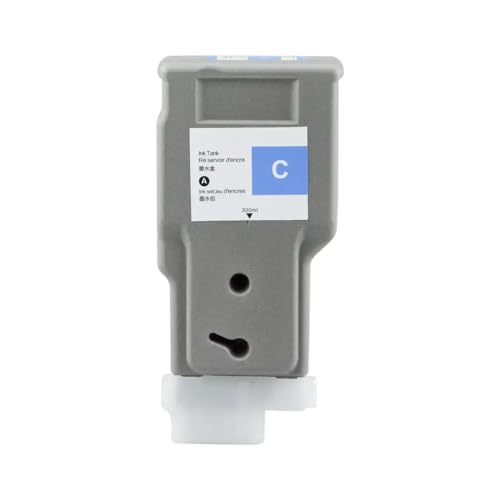 ZHAOXCAIN Kompatible 320 PFI 320 PFI-320 300 ml Tintenpatrone mit Chip Kompatibel mit Drucker der TM-Serie 200 205 300 305(Cyan) von ZHAOXCAIN