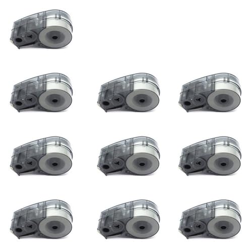 ZHAOXCAIN Kompatible M21-250-488 Tintenbandband Kompatibel mit die Polyester-Markierung Black-on-White 6,35 mm x 6,4 m Kompatibel mit BMP Plus Labor-Drucker(10pcs) von ZHAOXCAIN