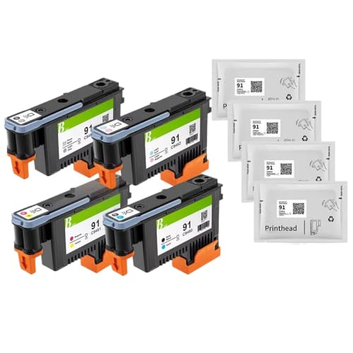 ZHAOXCAIN Kompatibler Druckkopf Kompatibel mit Designjet Z6100 C9460A C9461A C9462A C9463A, erhältlich in 4 Farben(1Set - 4 Pieces) von ZHAOXCAIN