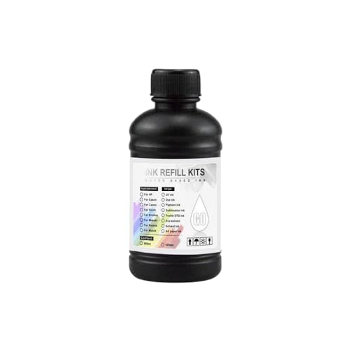 ZHAOXCAIN LED -Tinte 250ml Flasche DX4 DX5 DX6 Printhead kompatibel mit L800 L805 R1390 R1400 R1410 i3200 1600 Universaldrucker(Hard Ink-Gloss) von ZHAOXCAIN