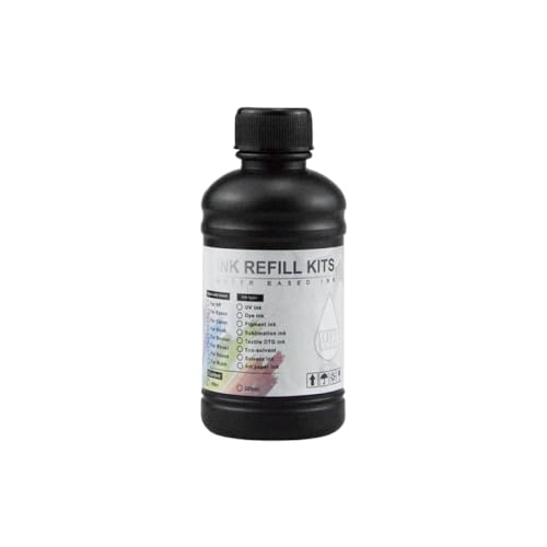 ZHAOXCAIN LED -Tinte 250ml Flasche DX4 DX5 DX6 Printhead kompatibel mit L800 L805 R1390 R1400 R1410 i3200 1600 Universaldrucker(Hard Ink-WH) von ZHAOXCAIN