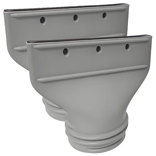 Flacher Klimaanlage Abluftschlauch Adapter, Klimaanlage Schlauch Adapter für 130mm/150mm Durchmesser Abluftschlauch Klimagerät Fenster, für Mobile/Auto Klimagerät, 22 x 25 cm (2) von ZHAOZHI