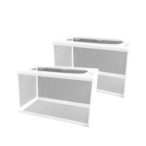 ZHAPEG 2 Stück atmungsaktive Aquarien Zuchtbox mit Saugnapf-Designs für Fischisolierung und sicheres Laichen von Babyfischen ZHAPEG 2 Stück atmungsaktive Aquarien Zuchtbox mit Saugnapf-Designs für Fischisolierung und sicheres Laichen von Babyfischen von ZHAPEG