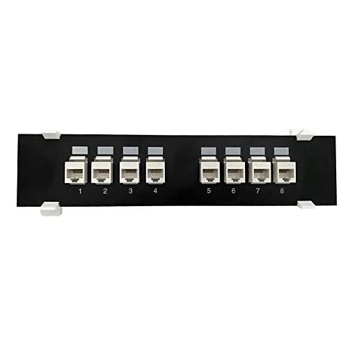 ZHAPEG 8 Ports Panel CAT6 UTP RJ45 Extender Keystone LAN Koppler Stecker Netzwerkmodul Internet Ethernet Werkzeuglos ZHAPEG 8 Ports Panel CAT6 UTP RJ45 Extender Keystone LAN Koppler Stecker Netzwerkmodul Internet Ethernet Werkzeuglos von ZHAPEG