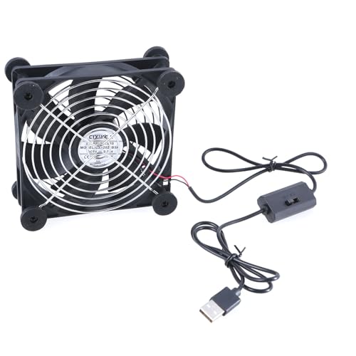 ZHAPEG Leiser USB Lüfter Computerkühlkörper Mit Einstellbarer Geschwindigkeitsregelung Perfekt Zum Kühlen Von Spielekonsolen Routern Und Mehr von ZHAPEG
