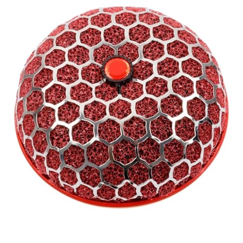 ZHAUPMCB Luftfilter 3 Zoll/3,5 Zoll Universal Power Auto Luftfilter Kaltlufteinlass Motorluftfilter(Red,3.5inch) von ZHAUPMCB