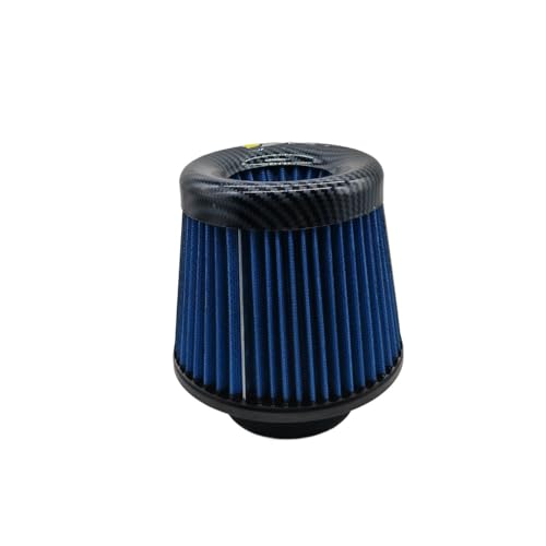 ZHAUPMCB Luftfilter Ansaugluftfilter 3 Zoll 76mm Auto Motorrad Universal High Flow Luftfilter Pilzkopf Motorluftfilter(Blue,102mm) von ZHAUPMCB