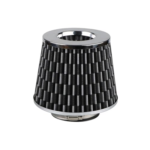 ZHAUPMCB Luftfilter Luftfilter Universal 76mm Auto-Luftfilter Aluminium-Ansaugfilter Pilzkopf Auto-Luftfilter-Ansaugkit Motorluftfilter(Carbon head495) von ZHAUPMCB
