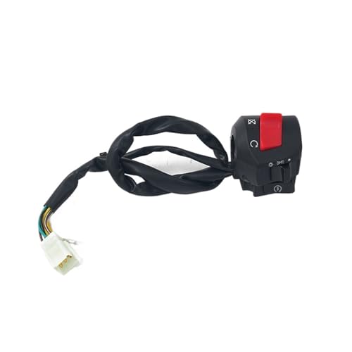 ZHAUPMCB Motorrad Schalter Multifunktions Lenker Schalter 22mm Motorrad Lenker Links Rechts Schalter Horn Blinker Scheinwerfer Elektrische Starten Lenker Controller(Right) von ZHAUPMCB