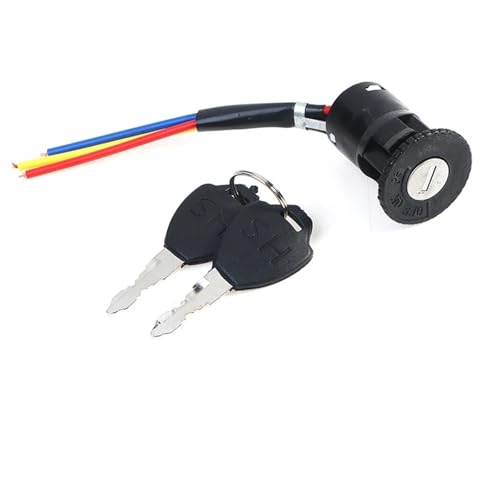 ZHAUPMCB Motorrad Schalter Multifunktions Lenker Schalter Universal Radfahren Tragbare Staubdicht Radfahren Teile Für Elektrische Roller Zündung Schalter Schlüssel Power Lock(2M) von ZHAUPMCB