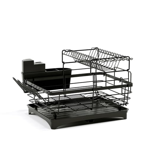 ZHCHAO Aufbewahrung und Organisation von Geschirr, Küchenregal, Abtropfgestell mit Ablage für Essstäbchen von ZHCHAO