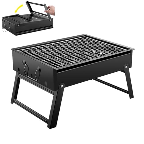 ZHCHAO Barbecue Grill Home Barbecue Rack Herd Holzkohle Outdoor Barbecue Spieß Netz Carbon Grill von ZHCHAO