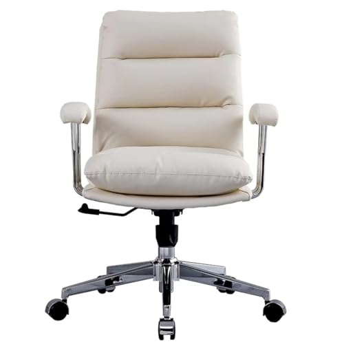 ZHCHAO Bürostuhl aus echtem Leder für bequemes und langanhaltendes Sitzen Taillenschutz Chefsessel von ZHCHAO