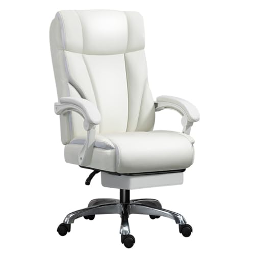 ZHCHAO Chefsessel aus echtem Leder, Bürostuhl, bequem für langes Sitzen von ZHCHAO