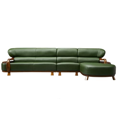 ZHCHAO Ecksofa aus Ebenholz, Kombi-Villa, Wohnzimmer, skandinavische Möbel (Farbe: D, Größe: 375 x 185 x 88 cm) von ZHCHAO