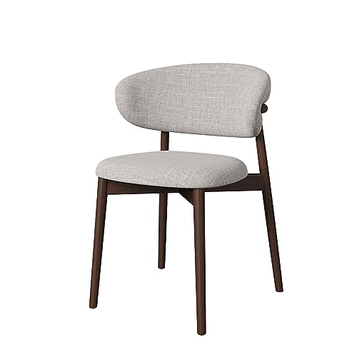 ZHCHAO Esszimmerstühle, ergonomischer Esszimmerstuhl, Küche, Leathr, Holzmöbel (Argento) von ZHCHAO
