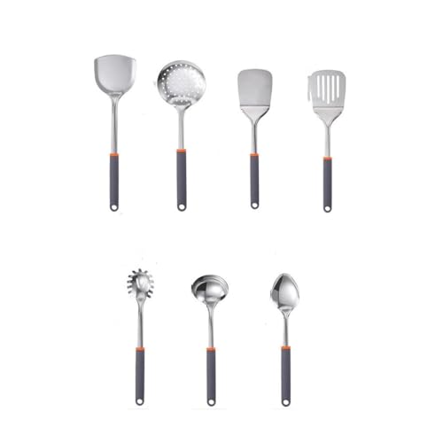 ZHCHAO Griff Edelstahl Spatel Suppenkelle Trichter Eisportionierer Flaschenöffner Größe Küchengeschirr Set ZHCHAO Griff Edelstahl Spatel Suppenkelle Trichter Eisportionierer Flaschenöffner Größe Küchengeschirr Set von ZHCHAO