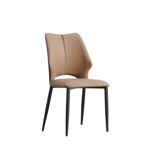 ZHCHAO Italienischer Esszimmerstuhl, Wohnzimmerhocker, weiche Tasche, Rückenlehnenstuhl, moderner Stuhl (D) von ZHCHAO