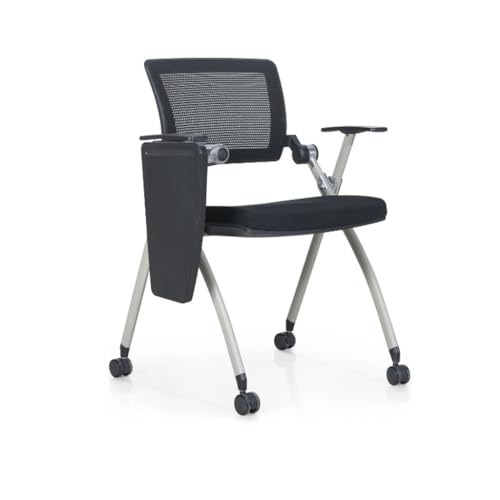 ZHCHAO Konferenzstuhl mit Schreibtafel Klappbarer Trainingsstuhl Schreibtischstuhl Bürostuhl von ZHCHAO