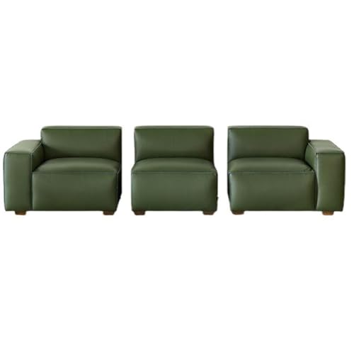 ZHCHAO Möbel Wohnzimmer Sofa Dunkelgrün Holz Skelett Gerade Sofa von ZHCHAO
