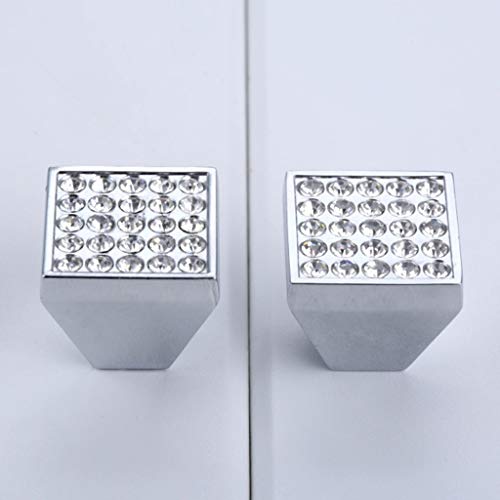 ZHCHAO Möbelknauf, Diamant-Kristallglas, 96 mm, 128 mm, Strass, für Schrank, Schublade, Küchenschrank, Tür, Griff (Farbe: Schwarz, Seelenfresser 1) von ZHCHAO