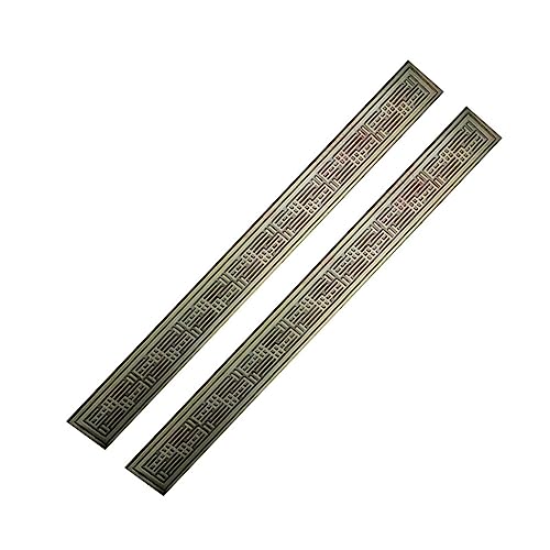 ZHCHAO Türgriff geschnitzt Bronzeimitat Glastürgriff Klassische Holztür Push-Pull-Glastürgriff (Farbe: D, Größe: 12 x 80 x 1000 mm) von ZHCHAO