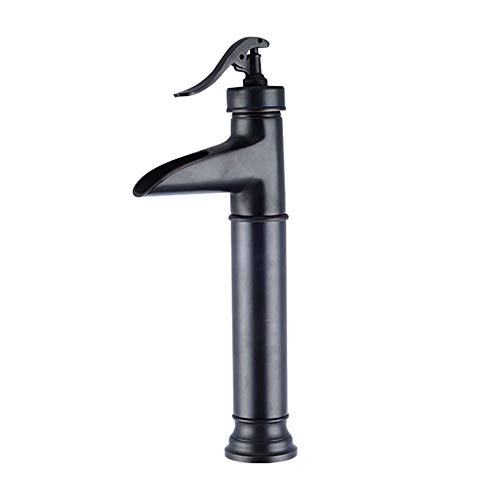 ZHCHAO Wasserhahn Nostalgie Retro Schwarz Waschbecken Bad Mischbatterie Wasserhahn Mischbatterie Bad Mischbatterie Einhebel Waschbecken Waschbecken Wasserhähne Badezimmer von ZHCHAO