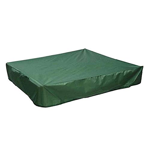 ZHCHL Rechteckig Gartenmöbel Abdeckung 115x115x20cm, Grün Sandkastenabdeckung Im Freien Schutzhaube Gartenmöbel Wasserdicht Staubdicht, Für Den Außenbereich Mit Winddichtem von ZHCHL