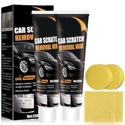 2Pcs Scratch Remover for Vehicles,Car Scratch Remover for Deep Scratches,Car Polishing Wax Scratch Remover for Vehicles,Cars Paint Scratchs Repair Kit with Wipe Sponge 2Pcs Scratch Remover for Vehicles,Car Scratch Remover for Deep Scratches,Car Polishing Wax Scratch Remover for Vehicles,Cars Paint Scratchs Repair Kit with Wipe Sponge von ZHCWEP