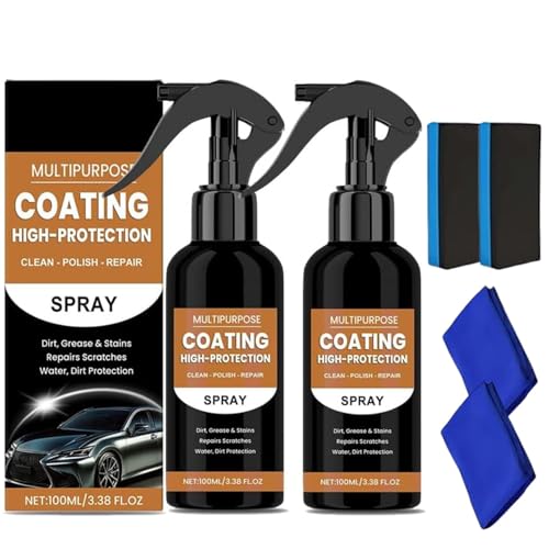 2Pcs Turbo Shine Nexa,3 in 1 High Protection Quick Car Coating Spray,Car Scratch Quick Repair Nano Spray von ZHCWEP