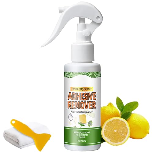 Multi-Purpose Strong Adhesive Remover Spray,Sticker Remover Spray with Plastic Scraper Tool,Removes Tape,Labels,Stickers & Decals Residue (1Pcs) von ZHCWEP