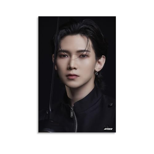 ZHDLDPUK ATEEZ Member Poster Dekorative Malerei Leinwand Wandkunst Wohnzimmer Poster Schlafzimmer Malerei 24x36inch(60x90cm) von ZHDLDPUK