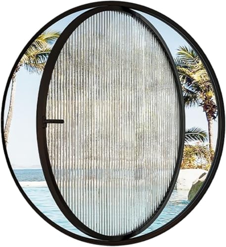 ZHENCHAO Runde drehbare Glasfenster – 360° drehbare Lüftungsfenster, Ersatz-Drehfenster aus Aluminiumlegierung, drehbares Bullauge mit gehärtetem Glas, rundes Bullauge zum Öffnen (schwarz ZHENCHAO Runde drehbare Glasfenster – 360° drehbare Lüftungsfenster, Ersatz-Drehfenster aus Aluminiumlegierung, drehbares Bullauge mit gehärtetem Glas, rundes Bullauge zum Öffnen (schwarz von ZHENCHAO