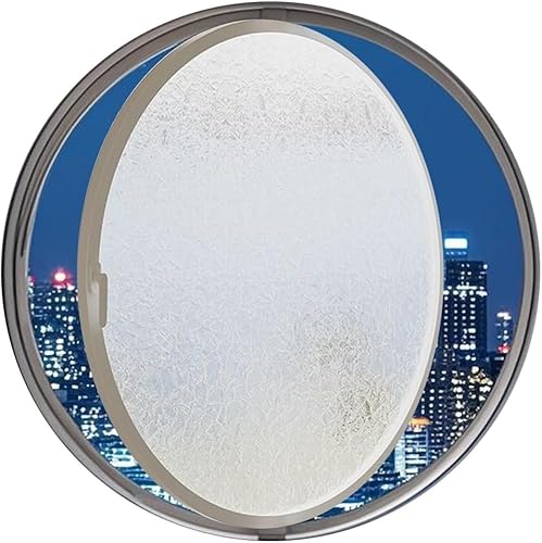 ZHENCHAO Rundes Bullaugenfenster aus Aluminiumlegierung, runde drehbare Glasfenster – 360° drehbare Lüftungsfenster, 40 50 60 70 80 100 cm, bündige Montage, nautisches Boot-Schiff-Bullaugen von ZHENCHAO