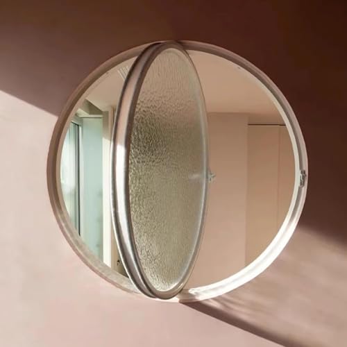 ZHENCHAO Rundes Schuppenfenster aus Aluminiumlegierung mit gehärtetem Glas, ausgestattet mit Bullaugen mit weißem Rahmen aus Aluminiumlegierung, zur Dekoration der Wohnraumlüftung (60 cm/23 von ZHENCHAO