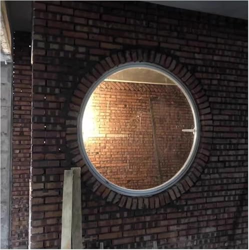 ZHENCHAO Rundes drehbares Schuppenfenster zur Heimdekoration, EIN Bullauge mit einem transparenten Rahmen aus Glas und Aluminiumlegierung, für Privatsphäre und Lichtkontrolle (60 cm/23,6 Zo von ZHENCHAO