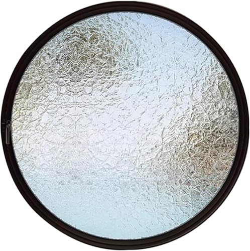 ZHENCHAO Windows Drehbares rundes Fenster mit Mittelachse und Griff, Fenster aus gehärtetem Glas, Sichtfenster für die Innenbelüftung im Haushalt für Wohnzimmer, Schlafzimmer, Badezimmer (s von ZHENCHAO