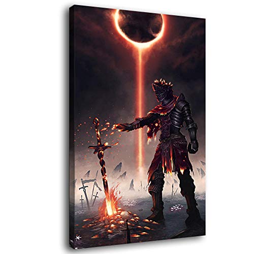 Dark Souls 3 of Cinder Leinwand-Kunst-Poster und Wand-Kunstdruck, modernes Familienschlafzimmerdekor-Poster von ZHENGDONG