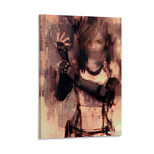 ZHENGDONG Poster, Final Fantasy Tifa Lockhart, Leinwand-Kunstposter und Wandkunstdruck, modernes Familienschlafzimmer, 40 x 60 cm von ZHENGDONG