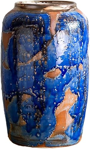ZHENGYUSW Keramik-Vase im Retro-Stil, Blumenarrangement, Dekoration, Ornamente (B 19 x H) 30 cm von ZHENGYUSW