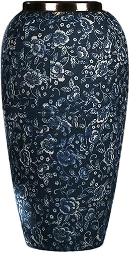 ZHENGYUSW Keramikvase, Retro-Design, Porzellan, Arbeitsplatte, Wohnzimmer, Schreibtisch (B 17 x H 35 cm) von ZHENGYUSW