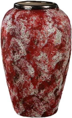 ZHENGYUSW Moderne schlichte Retro-Vase, 19 x 30 cm, Rot von ZHENGYUSW