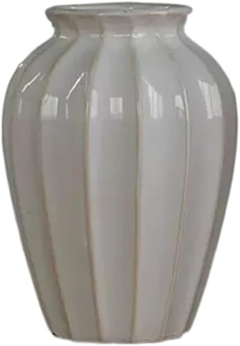 ZHENGYUSW Vase für Wohnzimmer, einfache Keramik-Blume, getrocknetes Arrangement, Retro-Dekoration (klein) von ZHENGYUSW